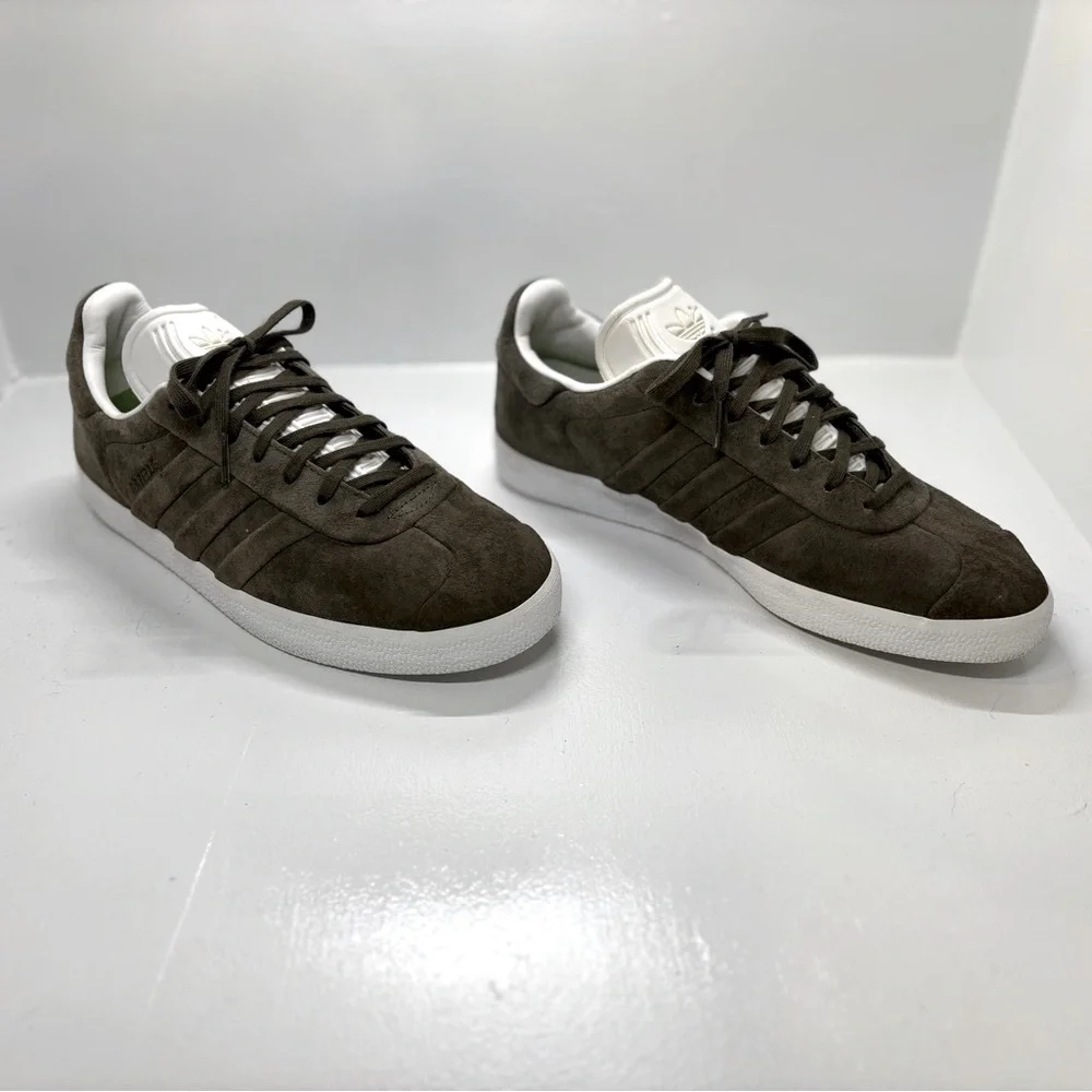 Adidas Originals Gazelle Olive Suede Sneakers Men’s 10 - Picture 2 of 10